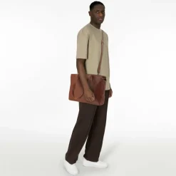 Best Plevier Power Shopper Tasche Leder 41 cm Laptopfach cognac