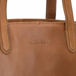 Best Plevier Power Shopper Tasche Leder 41 cm Laptopfach cognac
