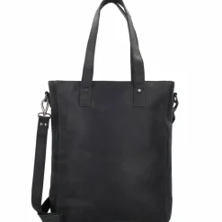 Plevier Shopper|Henkeltaschen<Retro Jackson Shopper Tasche Leder 31 cm Laptopfach schwarz