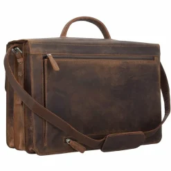 Plevier Retro Zeppelin Aktentasche Leder 43.5 cm Laptopfach