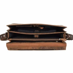 Plevier Retro Zeppelin Aktentasche Leder 43.5 cm Laptopfach