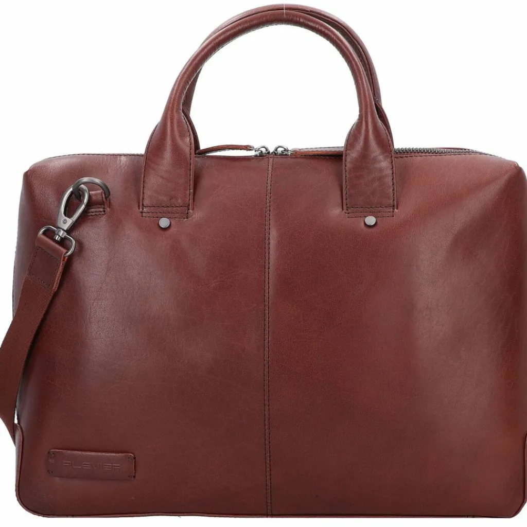 Plevier Laptoptaschen|Aktentaschen<Rock Basalt Aktentasche Leder 41 cm Laptopfach dunkelbraun