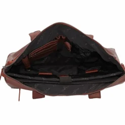 Plevier Schultertaschen<Rock Beryl Schultertasche Leder 40.5 cm Laptopfach dunkelbraun