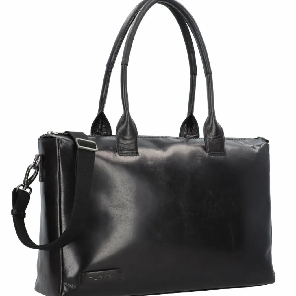 Plevier Rock Copal Schultertasche Leder 44 cm Laptopfach