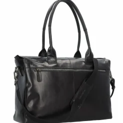 Plevier Rock Copal Schultertasche Leder 44 cm Laptopfach