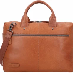 Plevier Laptoptaschen|Aktentaschen<Rock Flint Aktentasche RFID Schutz Leder 41 cm Laptopfach cognac