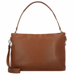 Plevier Schultertaschen<Structure Millau Schultertasche Leder 43 cm Laptopfach cognac