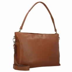 Plevier Schultertaschen<Structure Millau Schultertasche Leder 43 cm Laptopfach cognac