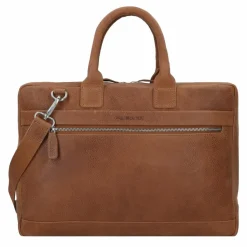 Sale Plevier Urban Aktentasche Leder 39 cm Laptopfach cognac
