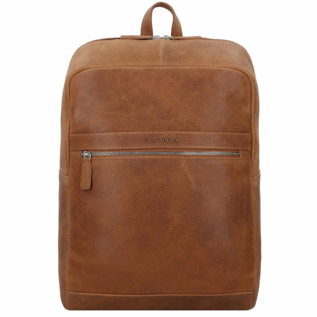 Sale Plevier Urban Daypack Leder 43 cm Laptopfach cognac