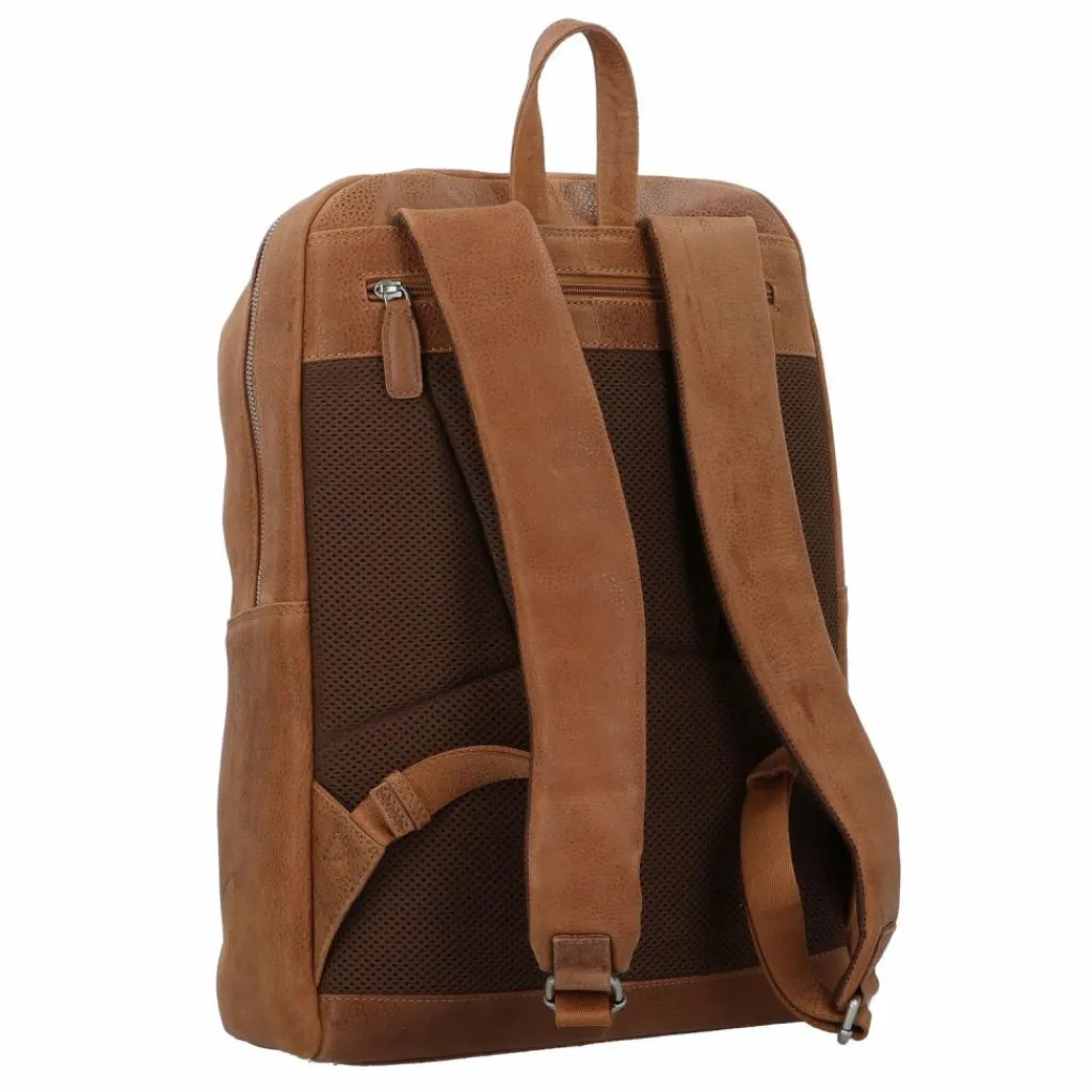 Sale Plevier Urban Daypack Leder 43 cm Laptopfach cognac