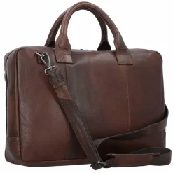 Online Plevier Vintage Bill Aktentasche Leder 40 cm Laptopfach braun