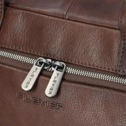 Online Plevier Vintage Bill Aktentasche Leder 40 cm Laptopfach braun