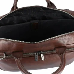 Online Plevier Vintage Bill Aktentasche Leder 40 cm Laptopfach braun
