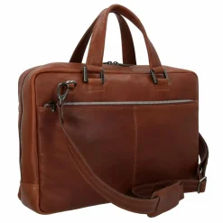 Plevier Laptoptaschen|Aktentaschen<Vintage Bill Aktentasche Leder 40 cm Laptopfach cognac