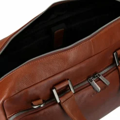 Plevier Laptoptaschen|Aktentaschen<Vintage Bill Aktentasche Leder 40 cm Laptopfach cognac
