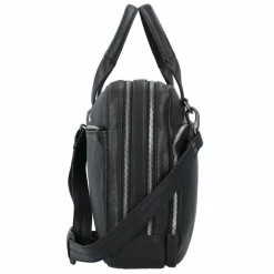 Online Plevier Vintage Larry Aktentasche Leder 40 cm Laptopfach schwarz