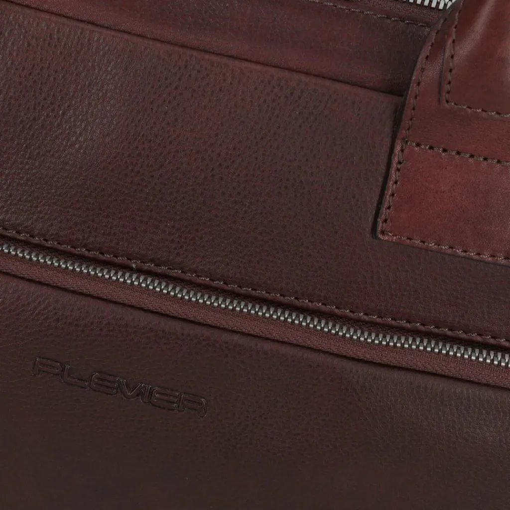Plevier Vintage Larry Aktentasche Leder 40 cm Laptopfach