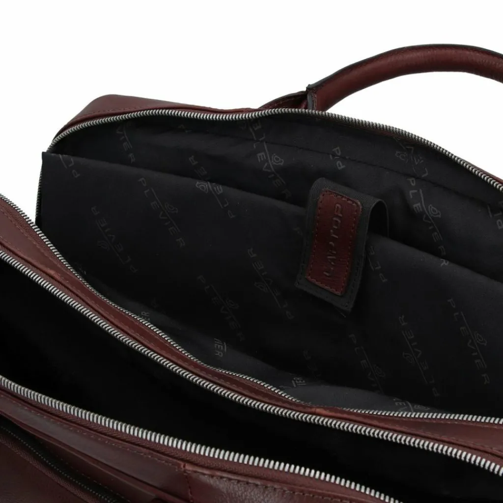 Plevier Vintage Larry Aktentasche Leder 40 cm Laptopfach