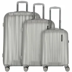 Polestream Moonrock 4 Rollen Kofferset 3-teilig mit Dehnfalte