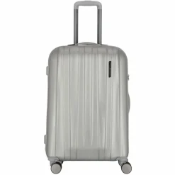 Discount Polestream Moonrock 4 Rollen Trolley 69 cm mit Dehnfalte silver brushed