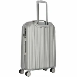 Discount Polestream Moonrock 4 Rollen Trolley 69 cm mit Dehnfalte silver brushed