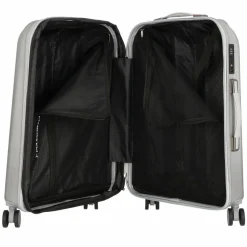 Discount Polestream Moonrock 4 Rollen Trolley 69 cm mit Dehnfalte silver brushed