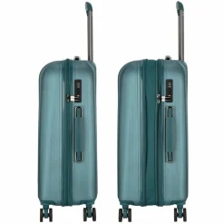 Polestream Koffersets Als Hartgepäck|Koffersets 3-Teilig<Moonrock 4 Rollen Kofferset 3-teilig mit Dehnfalte deepsea green brushed