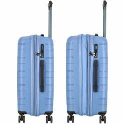 Sale Polestream Strz by Asteroid 4 Rollen Kofferset 3-teilig mit Dehnfalte ice blue