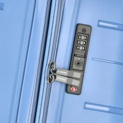 Sale Polestream Strz by Asteroid 4 Rollen Kofferset 3-teilig mit Dehnfalte ice blue