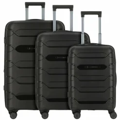 Polestream Strz by Asteroid 4 Rollen Kofferset 3-teilig mit Dehnfalte