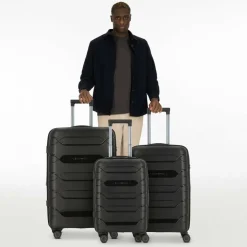 Polestream Strz by Asteroid 4 Rollen Kofferset 3-teilig mit Dehnfalte