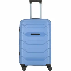 Polestream 4-Rollen Koffer|Hartgepäck<Strz by Asteroid 4 Rollen Trolley M 64 cm mit Dehnfalte ice blue