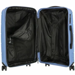 Polestream 4-Rollen Koffer|Hartgepäck<Strz by Asteroid 4 Rollen Trolley M 64 cm mit Dehnfalte ice blue
