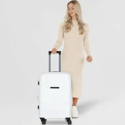 Polestream Strz by Asteroid 4 Rollen Trolley M 64 cm mit Dehnfalte pearl white