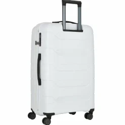 Polestream Hartgepäck|4-Rollen Koffer<Strz by Asteroid 4 Rollen Trolley L 74 cm mit Dehnfalte pearl white