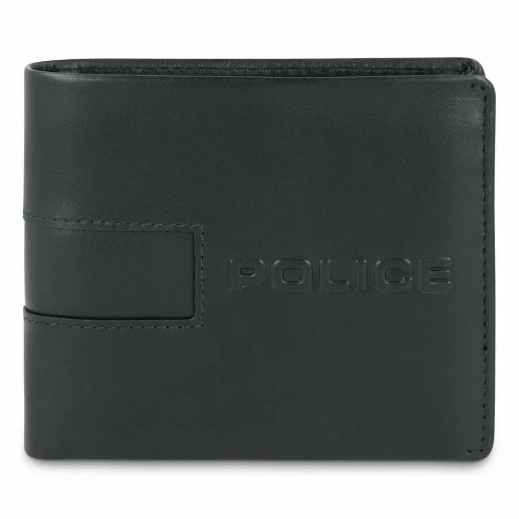 Police Herrengeldbörsen Querformat<Geldbörse Leder 11 cm black