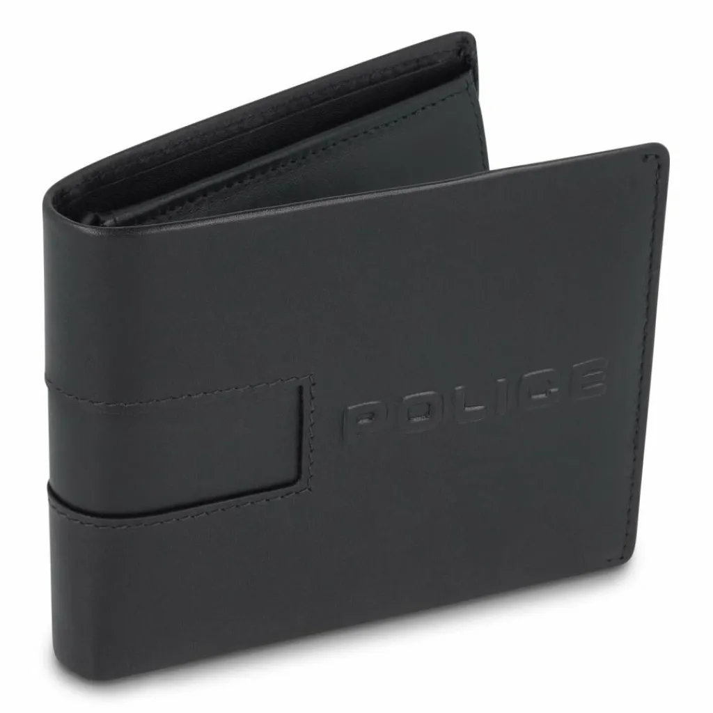 Police Herrengeldbörsen Querformat<Geldbörse Leder 11 cm black