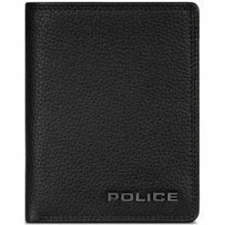 Best Police Geldbörse RFID Leder 9,5 cm ausklappbar black