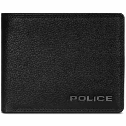 Police Herrengeldbörsen Querformat<Geldbörse RFID Leder 12 cm ausklappbar black