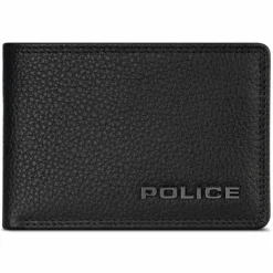 Police Herrengeldbörsen Querformat<Geldbörse RFID Schutz Leder 10.5 cm black