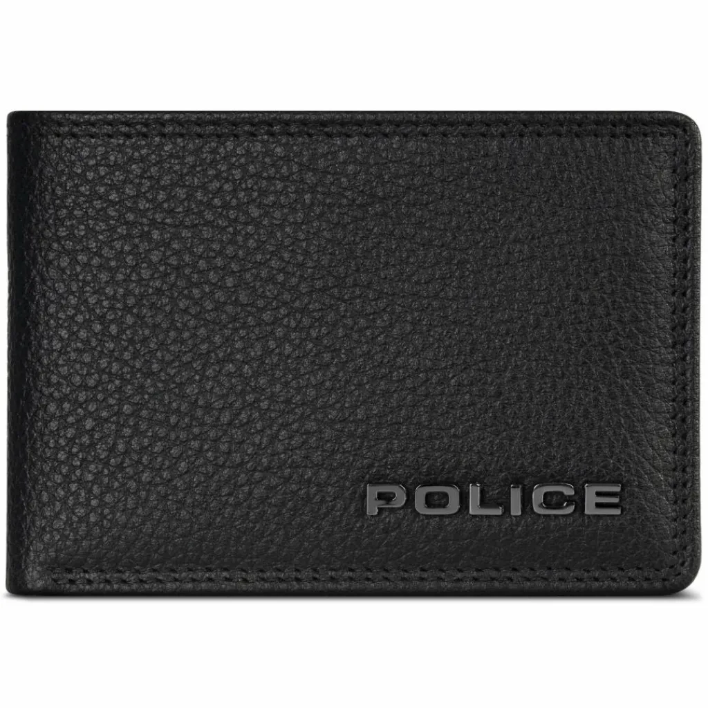 Police Herrengeldbörsen Querformat<Geldbörse RFID Schutz Leder 10.5 cm black