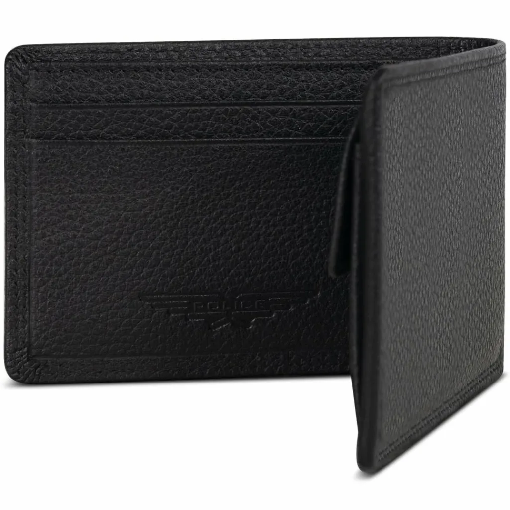 Police Herrengeldbörsen Querformat<Geldbörse RFID Schutz Leder 10.5 cm black