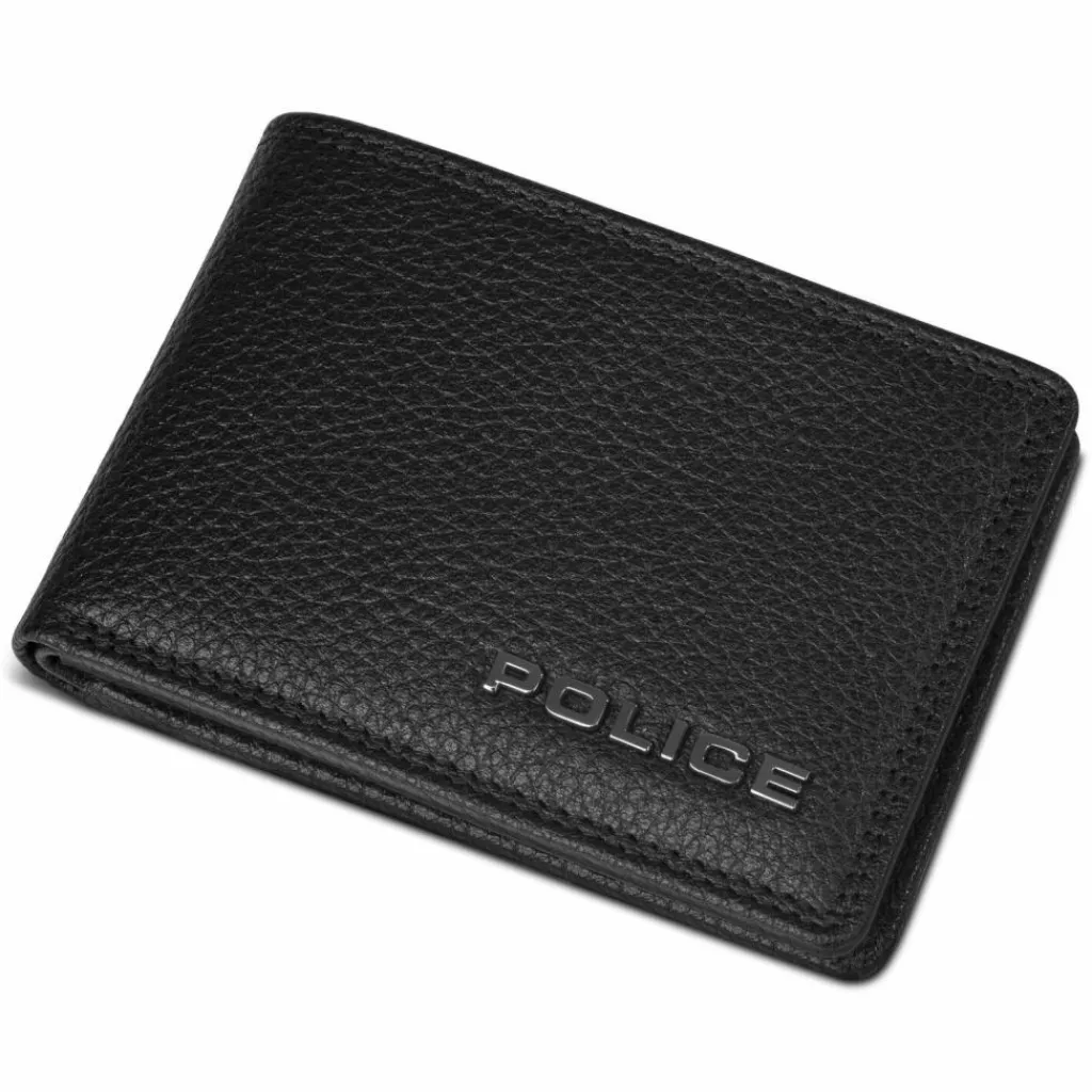Police Herrengeldbörsen Querformat<Geldbörse RFID Schutz Leder 10.5 cm black