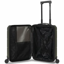 Sale Police London 4 Rollen Kabinentrolley 55 cm Laptopfach mit Dehnfalte cool olive