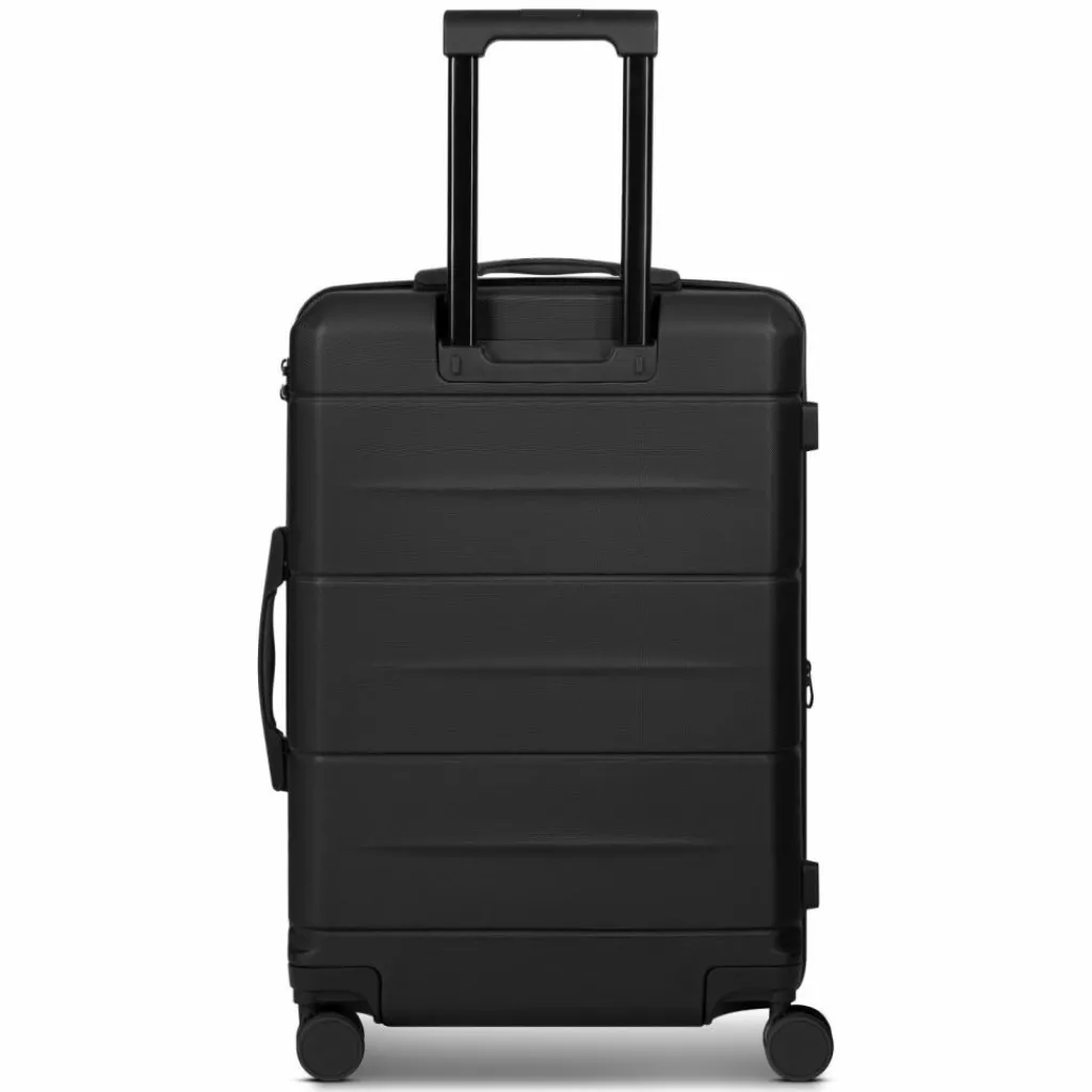 Outlet Police London 4 Rollen Kofferset 3-teilig mit Dehnfalte deep black