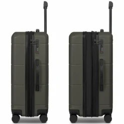 Police London 4 Rollen Kofferset 3-teilig mit Dehnfalte