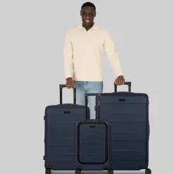 Police London 4 Rollen Kofferset 3-teilig mit Dehnfalte