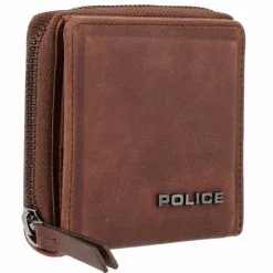 Police Damengeldbörsen Querformat<PT16-10368 Geldbörse Leder 12 cm brown