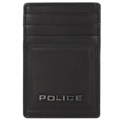 Police Visitenkartenetuis<PT16-08536 Kreditkartenetui Leder 7 cm mit Geldscheinklammer black